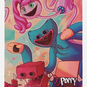 Huggy Wuggy Mommy Long Legs Boxy Boo Blanket