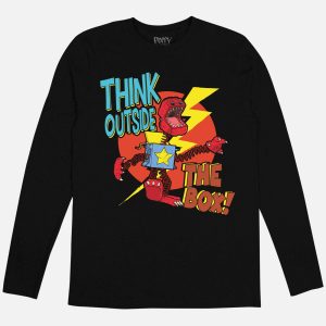 Boxy Boo Think Outside The Box Long Sleeve Tee