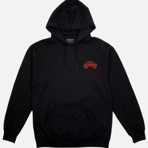 Play Nice Ruined Smiling Critters Black Drawstring Hoodie
