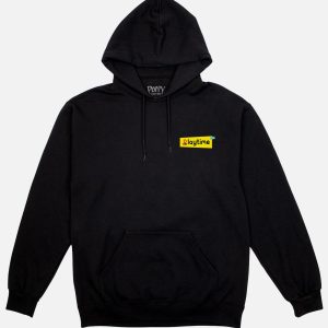 Yarnaby Attack Black Drawstring Hoodie