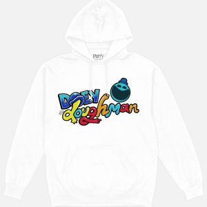 Doey The Doughman White Drawstring Hoodie