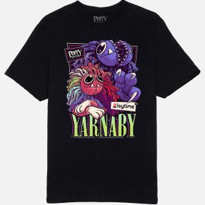 Yarnaby Lounging Portrait Black Tee
